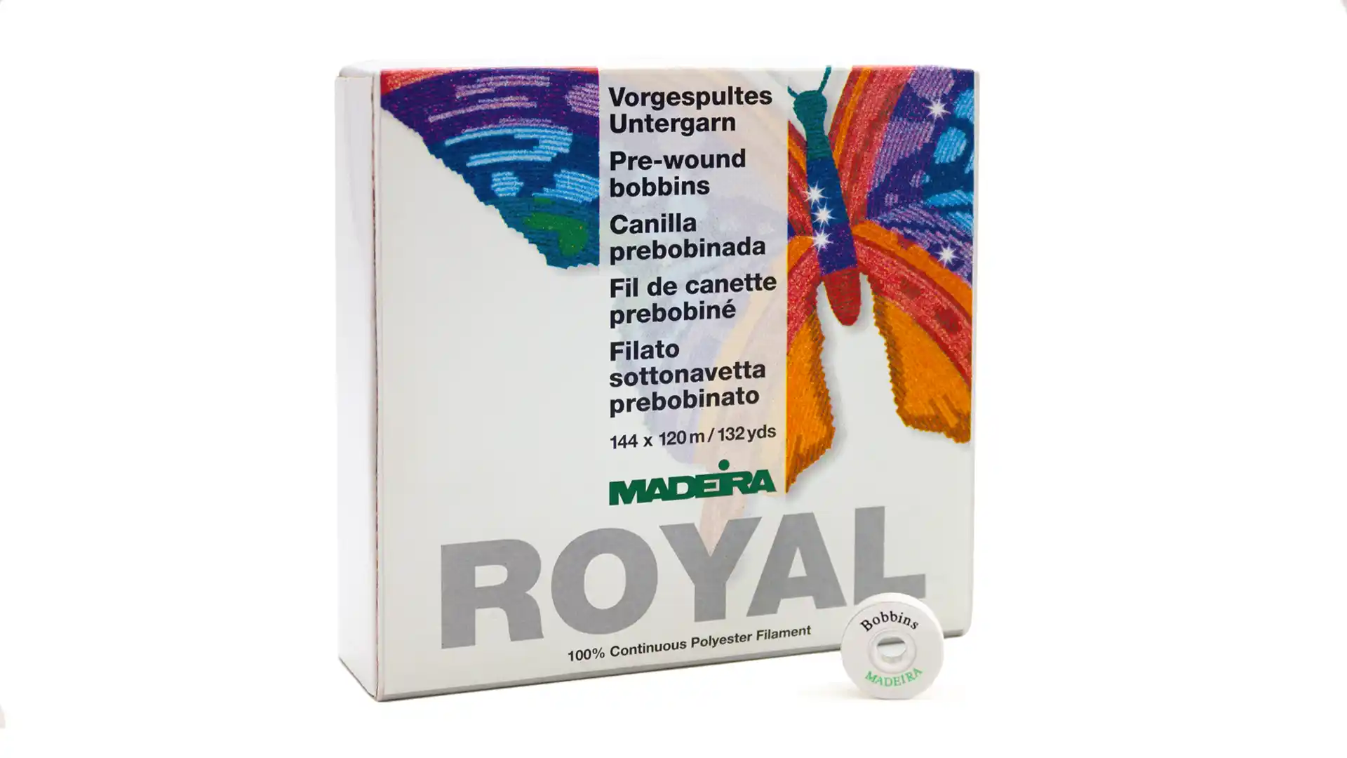 Madeira Royal Vorgespulter Unterfaden - Weiss